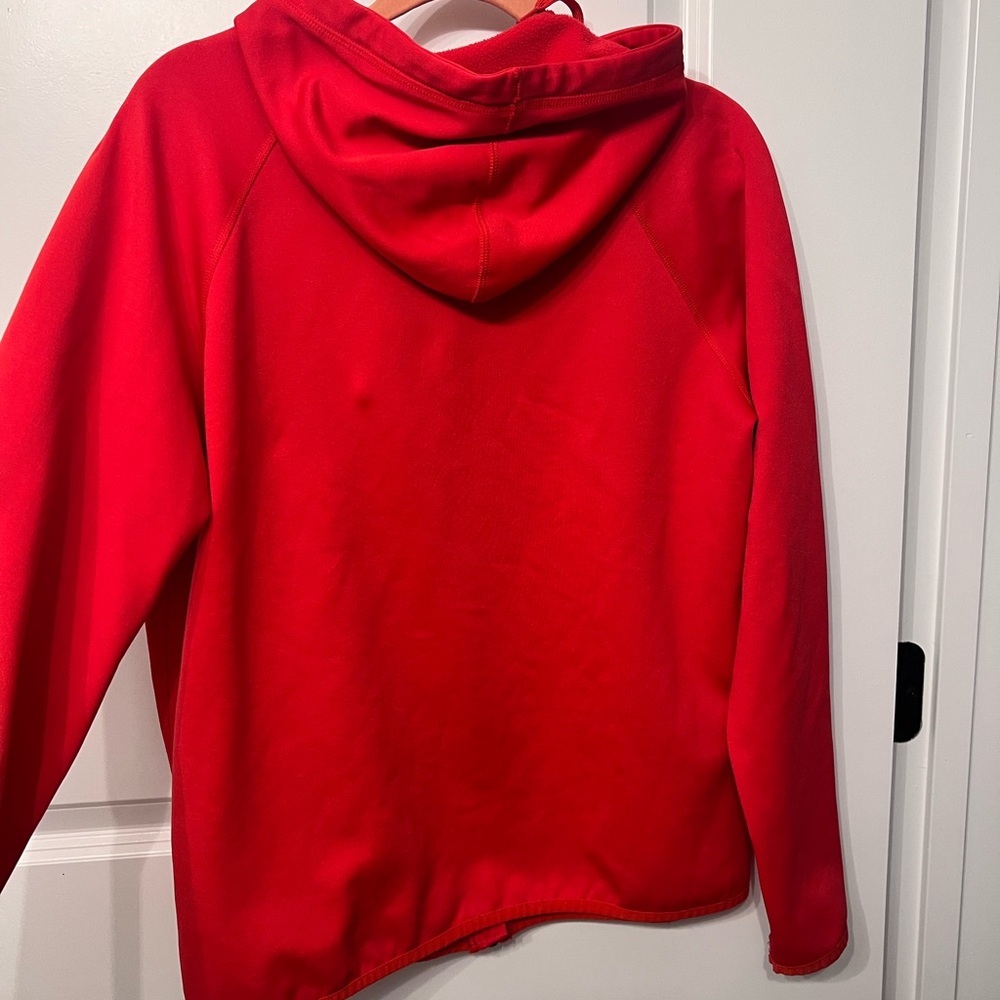 Nike Vibrant Red Hoodie with Black Logo - Picture 5 of 7